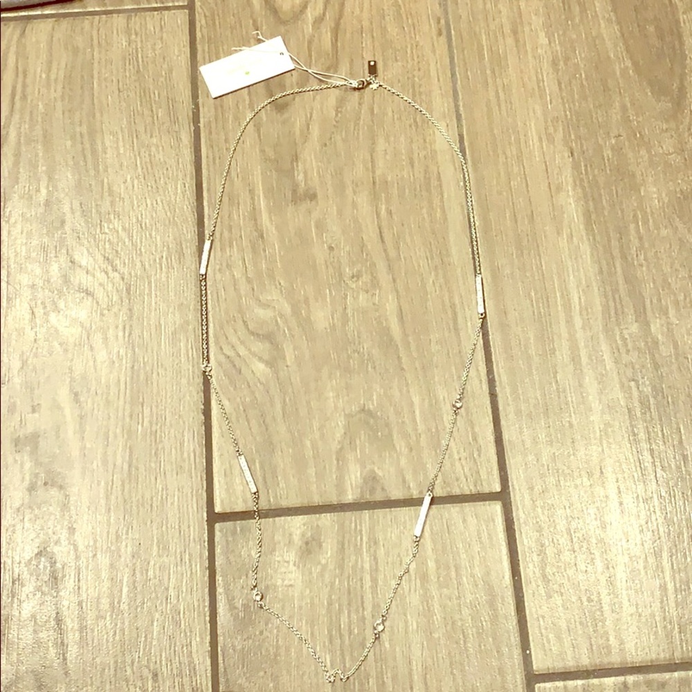 Kate Spade silver Long necklace